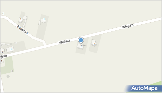 Olszowa, Zapłotna, 7, mapa Olszowa