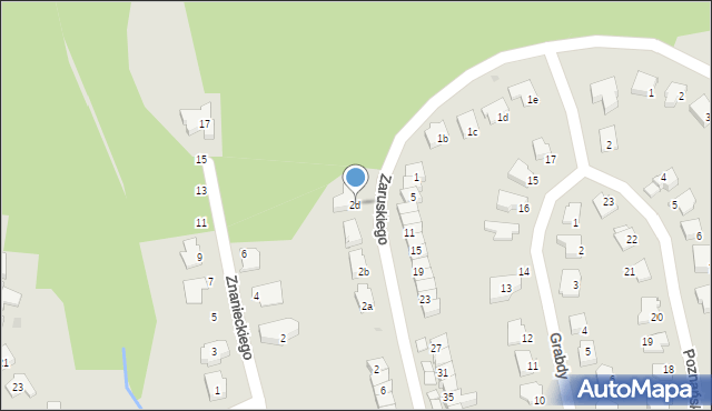 Olsztyn, Zaruskiego Mariusza, gen., 2d, mapa Olsztyna