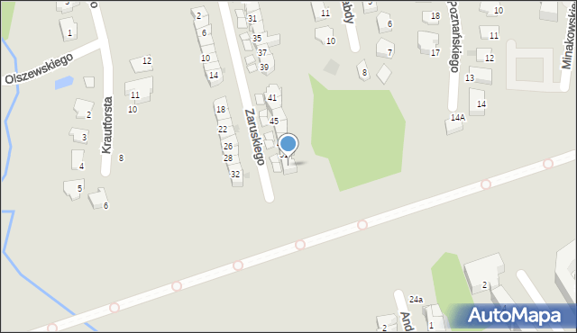 Olsztyn, Zaruskiego Mariusza, gen., 53, mapa Olsztyna