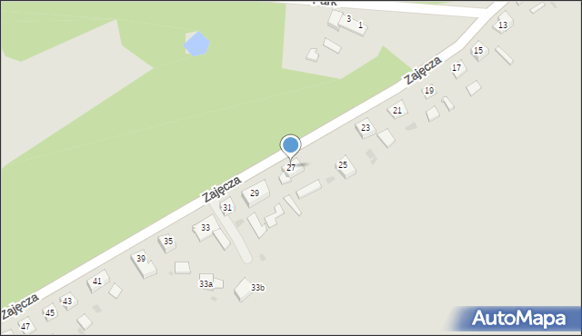 Olsztynek, Zajęcza, 27, mapa Olsztynek