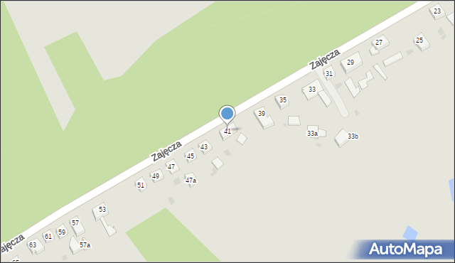 Olsztynek, Zajęcza, 41, mapa Olsztynek