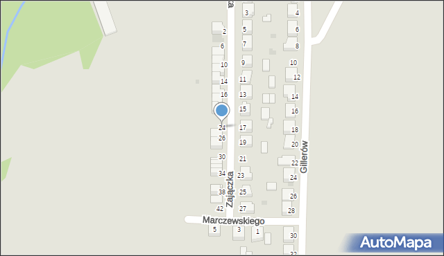 Opatówek, Zajączka Józefa, gen., 24, mapa Opatówek