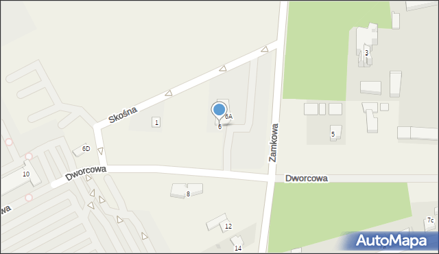 Ornontowice, Zamkowa, 6, mapa Ornontowice
