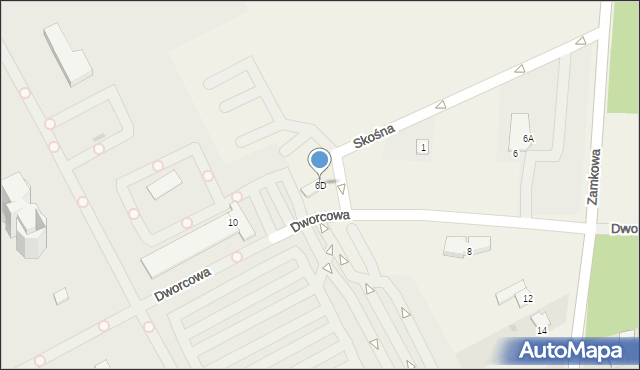 Ornontowice, Zamkowa, 6D, mapa Ornontowice