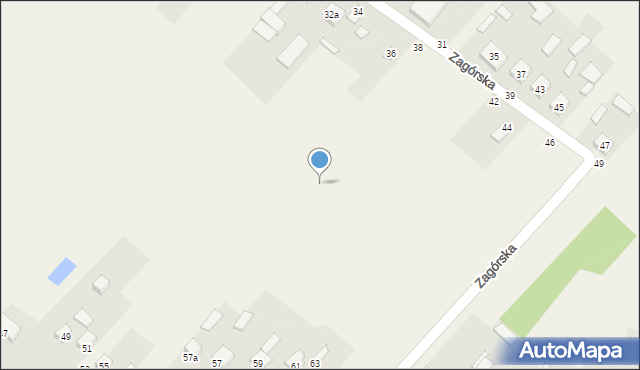 Orońsko, Zagórska, 40b, mapa Orońsko