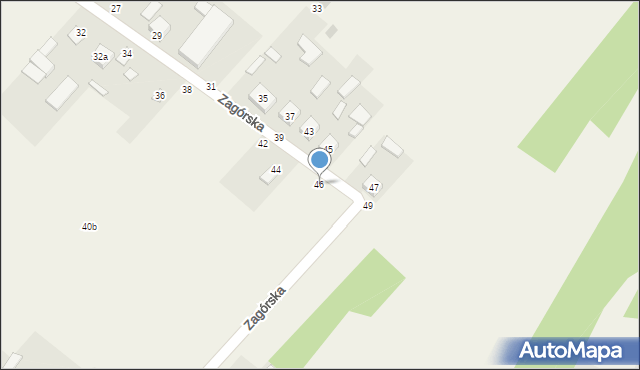 Orońsko, Zagórska, 46, mapa Orońsko