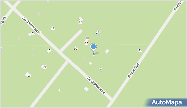 Osiedle Wilga, Za Jałowcami, 8, mapa Osiedle Wilga