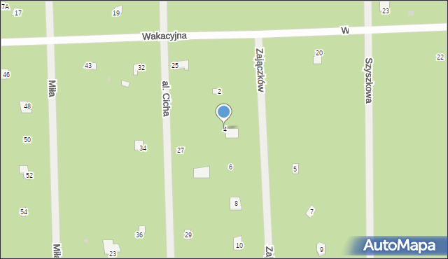 Osiedle Wilga, Zajączków, 4, mapa Osiedle Wilga