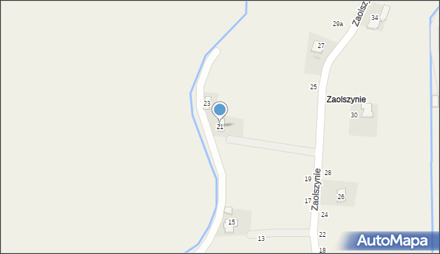 Osiek, Zaolszynie, 21, mapa Osiek