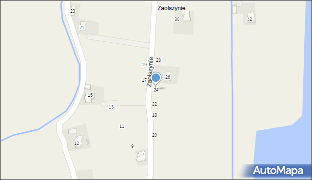 Osiek, Zaolszynie, 24, mapa Osiek
