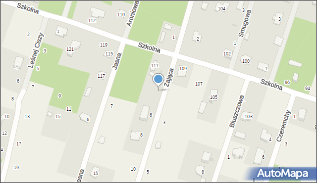 Osowiec, Zająca, 4, mapa Osowiec