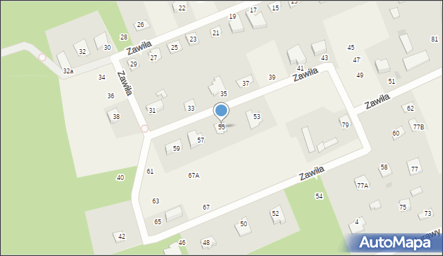 Osowiec, Zawiła, 55, mapa Osowiec