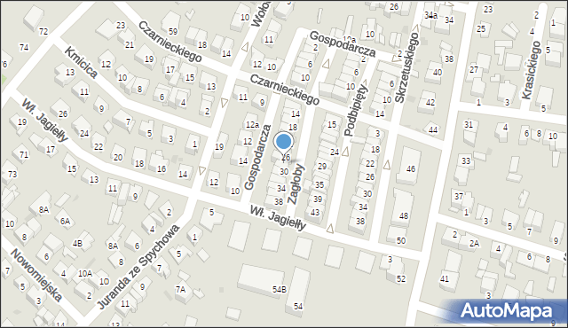 Ostrołęka, Zagłoby Jana Onufrego, 28, mapa Ostrołęka