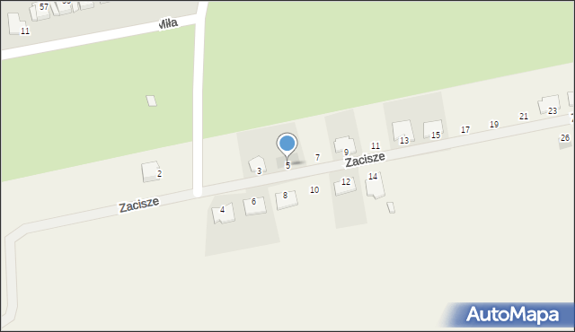 Ostrów, Zacisze, 5, mapa Ostrów