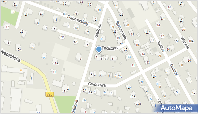 Otrębusy, Zaciszna, 2, mapa Otrębusy