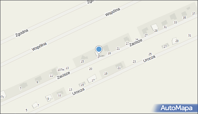 Otwock Mały, Zacisze, 17, mapa Otwock Mały