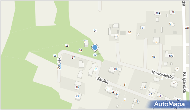 Owczarnia, Zaułek, 12, mapa Owczarnia