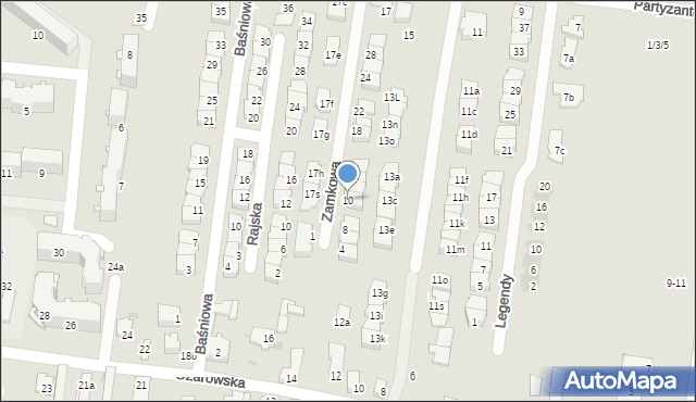 Ożarów Mazowiecki, Zamkowa, 10, mapa Ożarów Mazowiecki