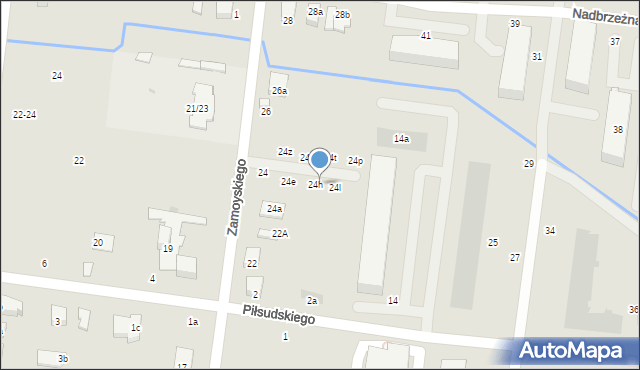 Ożarów Mazowiecki, Zamoyskiego Jana, hetm., 24j, mapa Ożarów Mazowiecki