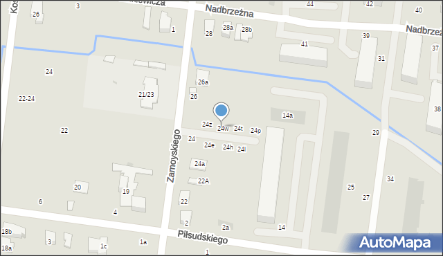 Ożarów Mazowiecki, Zamoyskiego Jana, hetm., 24w, mapa Ożarów Mazowiecki