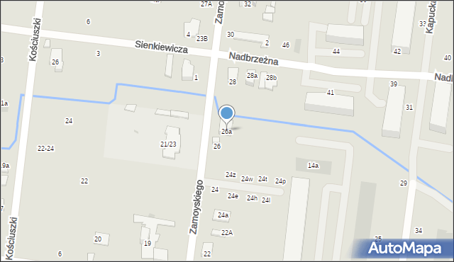 Ożarów Mazowiecki, Zamoyskiego Jana, hetm., 26a, mapa Ożarów Mazowiecki
