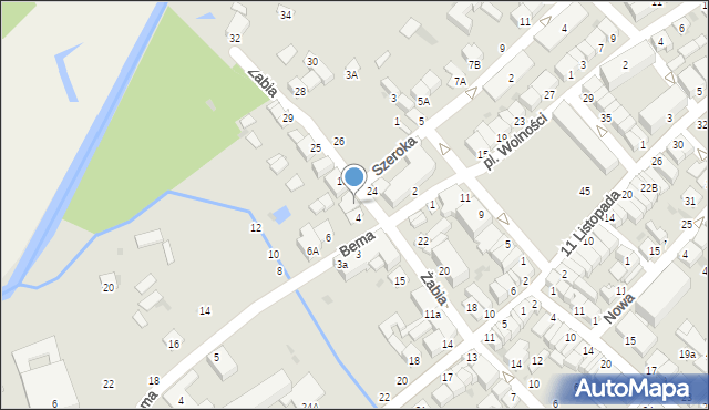 Parczew, Żabia, 19, mapa Parczew