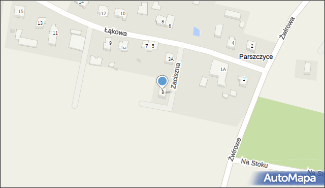 Parszczyce, Zaciszna, 2, mapa Parszczyce