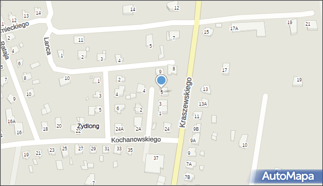 Pasłęk, Zawiszy Czarnego, 5, mapa Pasłęk