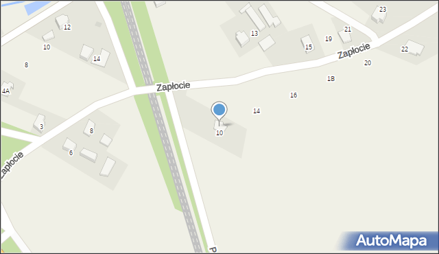 Pawłowice, Zapłocie, 12, mapa Pawłowice