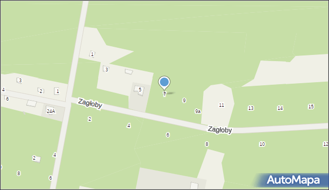 Pelagia, Zagłoby Jana Onufrego, 7, mapa Pelagia