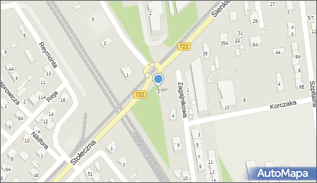 Piaseczno, Zagajnikowa, 2, mapa Piaseczno