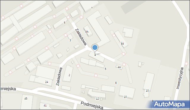 Piekary Śląskie, Zakładowa, 4, mapa Piekary Śląskie