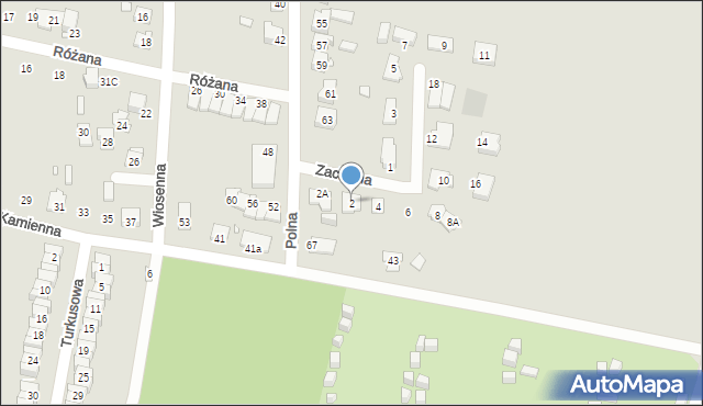 Piekary Śląskie, Zaciszna, 2, mapa Piekary Śląskie