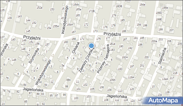 Piekary Śląskie, Zawiszy Czarnego, 4, mapa Piekary Śląskie