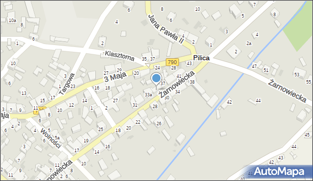 Pilica, Żarnowiecka, 35, mapa Pilica