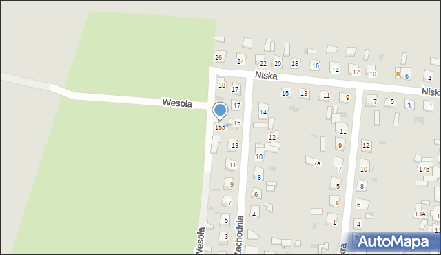 Piotrków Kujawski, Zachodnia, 15a, mapa Piotrków Kujawski