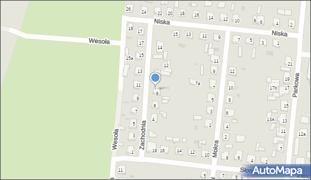 Piotrków Kujawski, Zachodnia, 8a, mapa Piotrków Kujawski