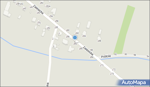 Piotrków Trybunalski, Zalesicka, 161, mapa Piotrków Trybunalski