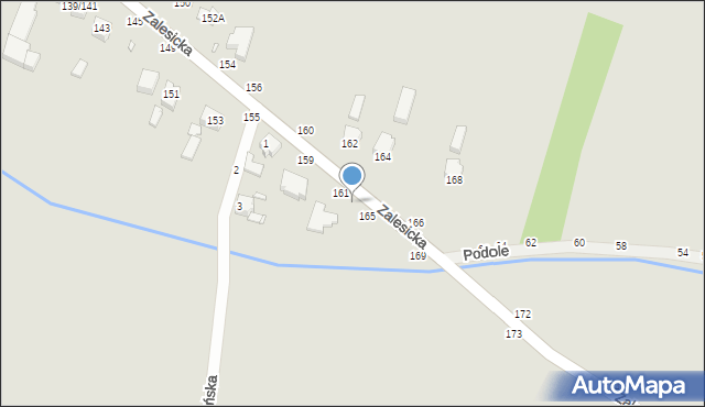 Piotrków Trybunalski, Zalesicka, 163, mapa Piotrków Trybunalski