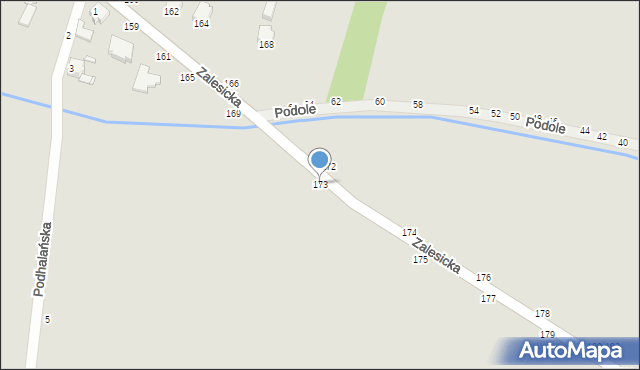 Piotrków Trybunalski, Zalesicka, 173, mapa Piotrków Trybunalski