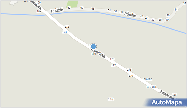 Piotrków Trybunalski, Zalesicka, 175, mapa Piotrków Trybunalski