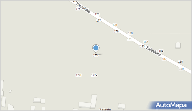Piotrków Trybunalski, Zalesicka, 177c, mapa Piotrków Trybunalski