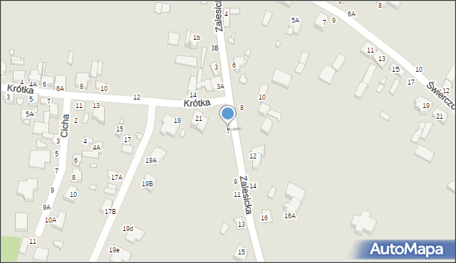 Piotrków Trybunalski, Zalesicka, 7, mapa Piotrków Trybunalski