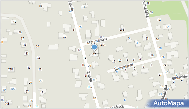 Piotrków Trybunalski, Zawiła, 27, mapa Piotrków Trybunalski