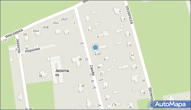 Piotrków Trybunalski, Zawiła, 7, mapa Piotrków Trybunalski