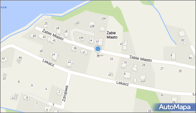 Pisarzowice, Żabie Miasto, 35, mapa Pisarzowice