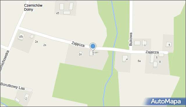 Pisarzowice, Zajęcza, 2, mapa Pisarzowice