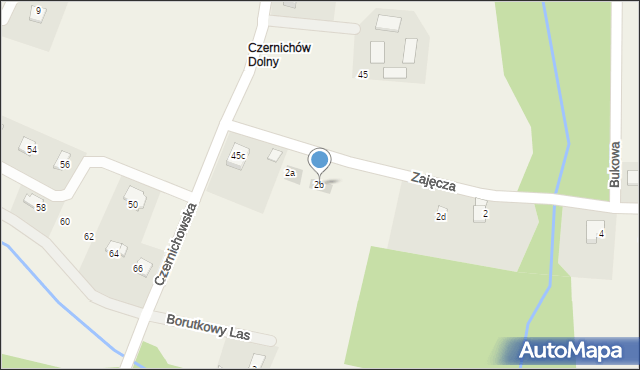 Pisarzowice, Zajęcza, 2b, mapa Pisarzowice