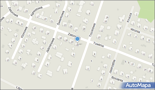 Pisz, Zatorowa, 22, mapa Pisz