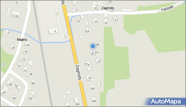 Piwniczna-Zdrój, Zagrody, 19b, mapa Piwniczna-Zdrój